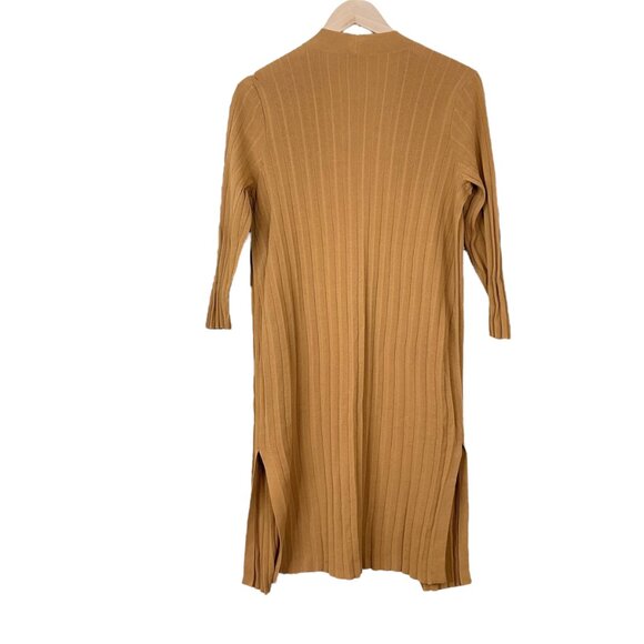 Chico's Maxi Pleated Open Front Cardigan Longline Sized Small - Picture 3 of 5